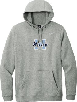 Nike Club Fleece Pullover Hoodie, Dark Grey Heather